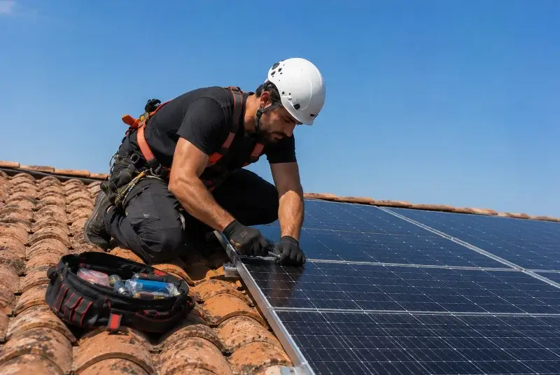Maintenance et monitoring de panneaux solaires à Jouques