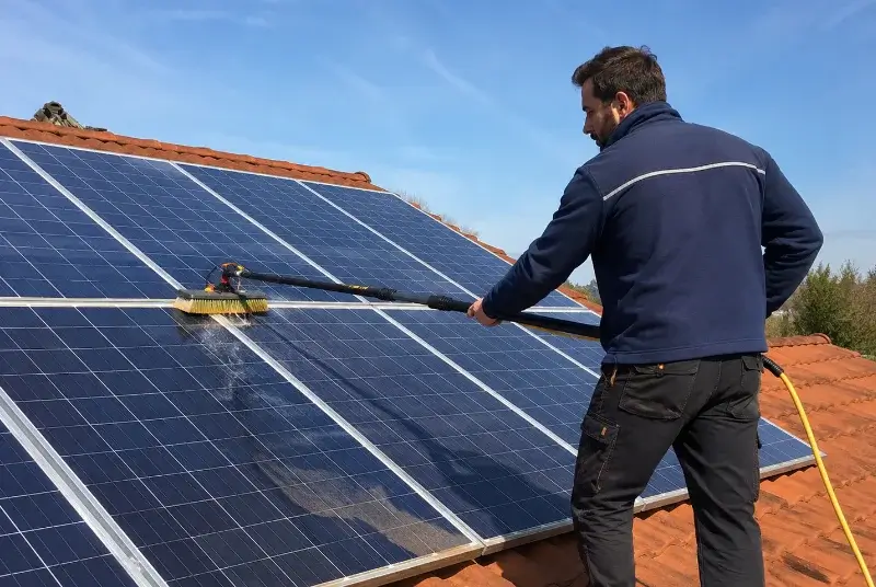 Nettoyage et entretien de panneaux solaires à Jouques